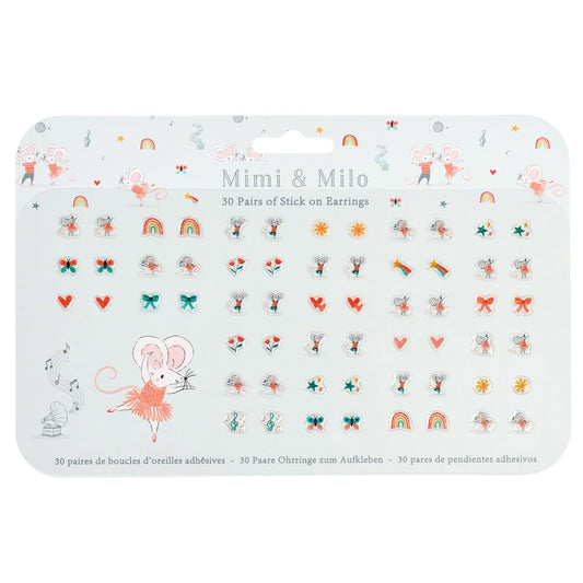 Rex - Childrens stick on earrings - Mimi & Milo