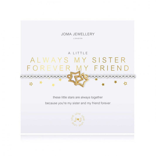 Joma Jewellery a little Always my sister forever my friend bracelet