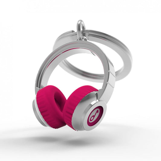 Oli Olsen Pink Headphones Keyring