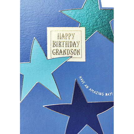 Wendy Jones Blackett - Grandson Happy Birthday Card