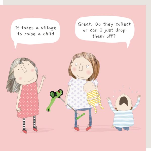 Rosie Made a Thing - Village Greeting Card