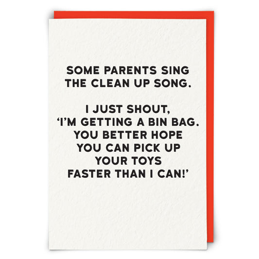 Redbacks ‘Bin Bag’ Greeting Card