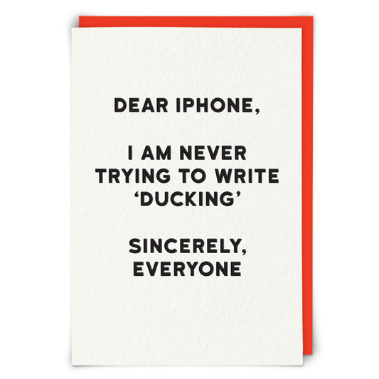 Redbacks 'iphone’ Greeting Card