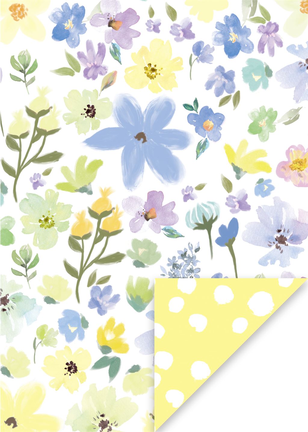 Glick - Easter Gift Wrap - Blue Floral