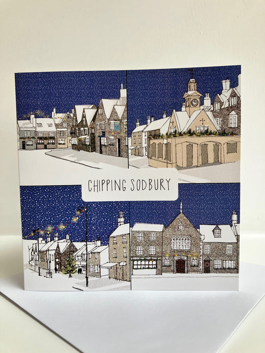 Suzy Furse Illustration ‘Chipping Sodbury’ Christmas Card Greeting Cards