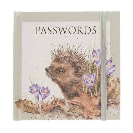 Wrendale Password Book Hedgehog