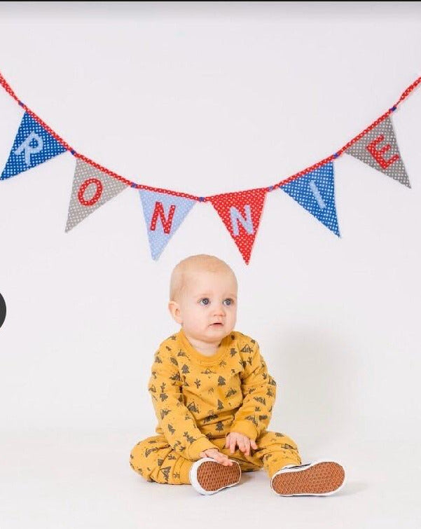 Langs - Blue Polkadot Bunting Flags