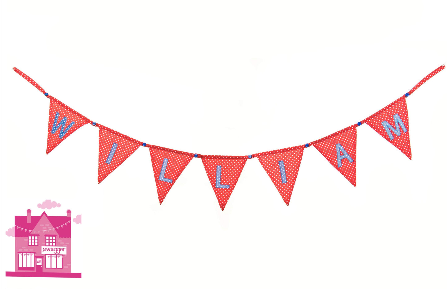 Langs - Blue Polkadot Bunting Flags