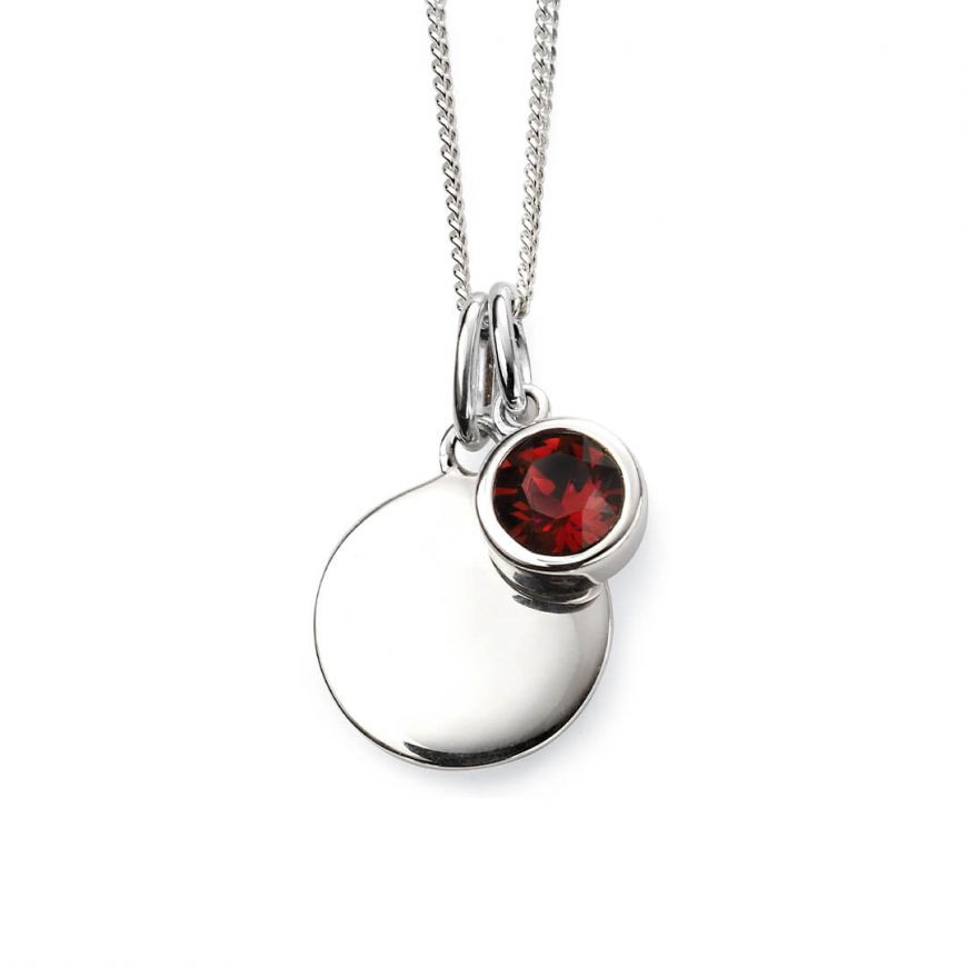 Sale - Beginnings Silver Birthstone Necklace